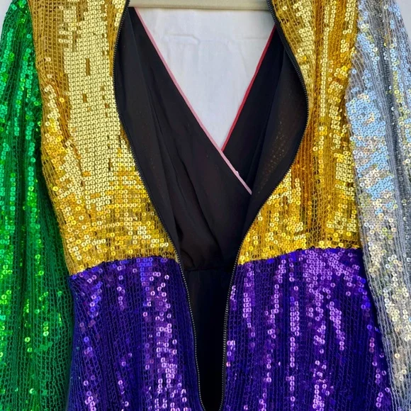 Alice + Olivia Multicolor Sequin Mini Dress - Picture 8 of 11